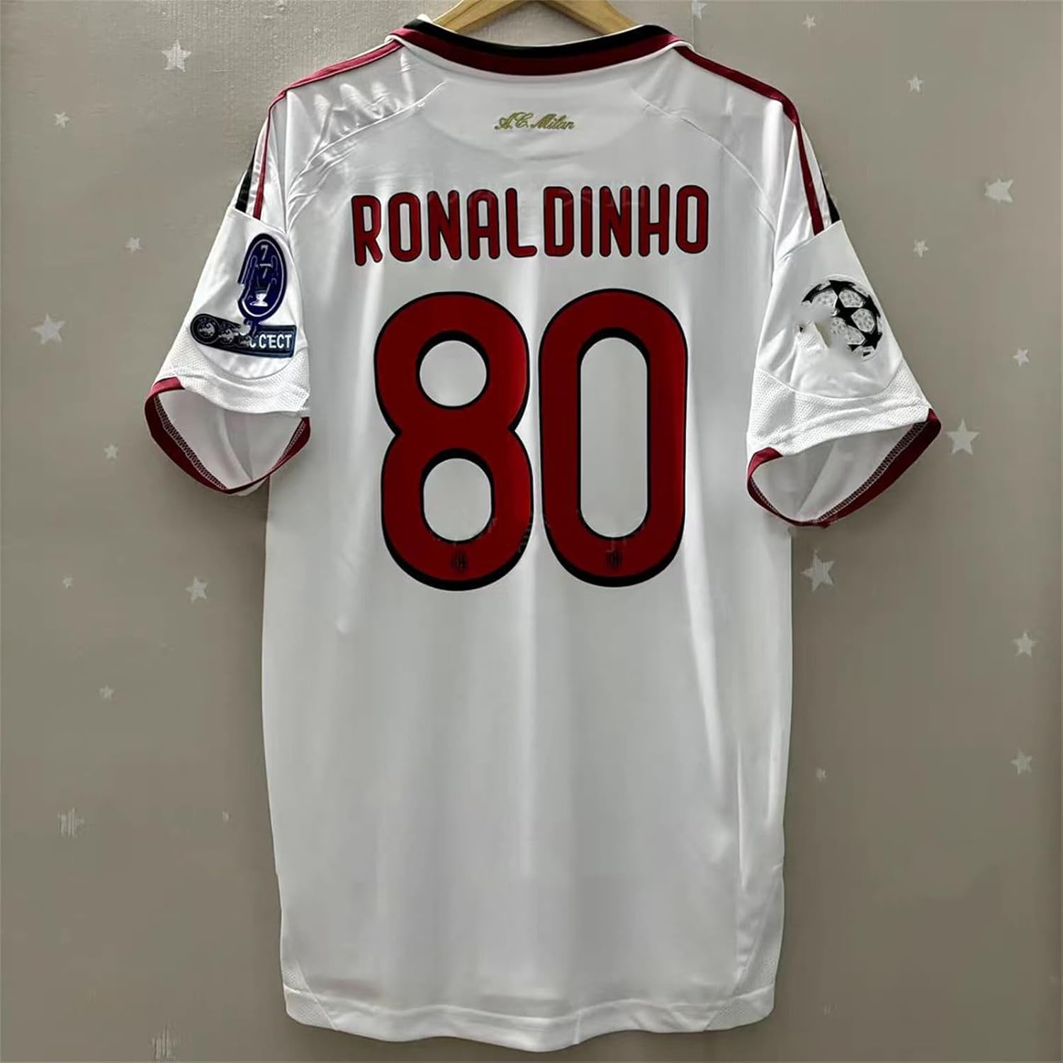 復古版 ACミラン 09-10シーズン サッカー ユニフォーム 番号80